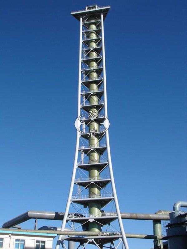 frp內襯合金鋼結構支撐煙囪